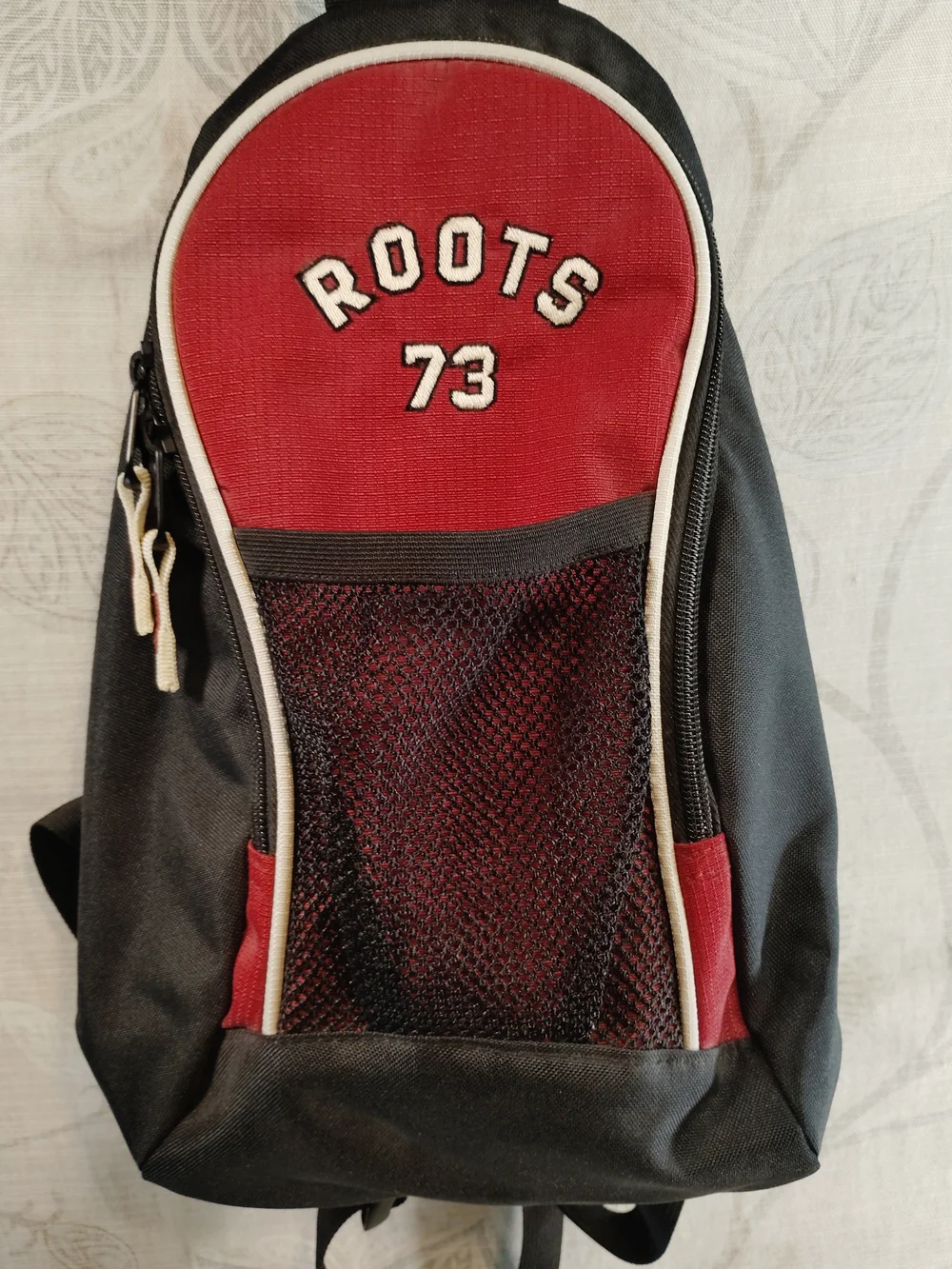 ROOTS Red & Black Backpack - 'Roots 73'